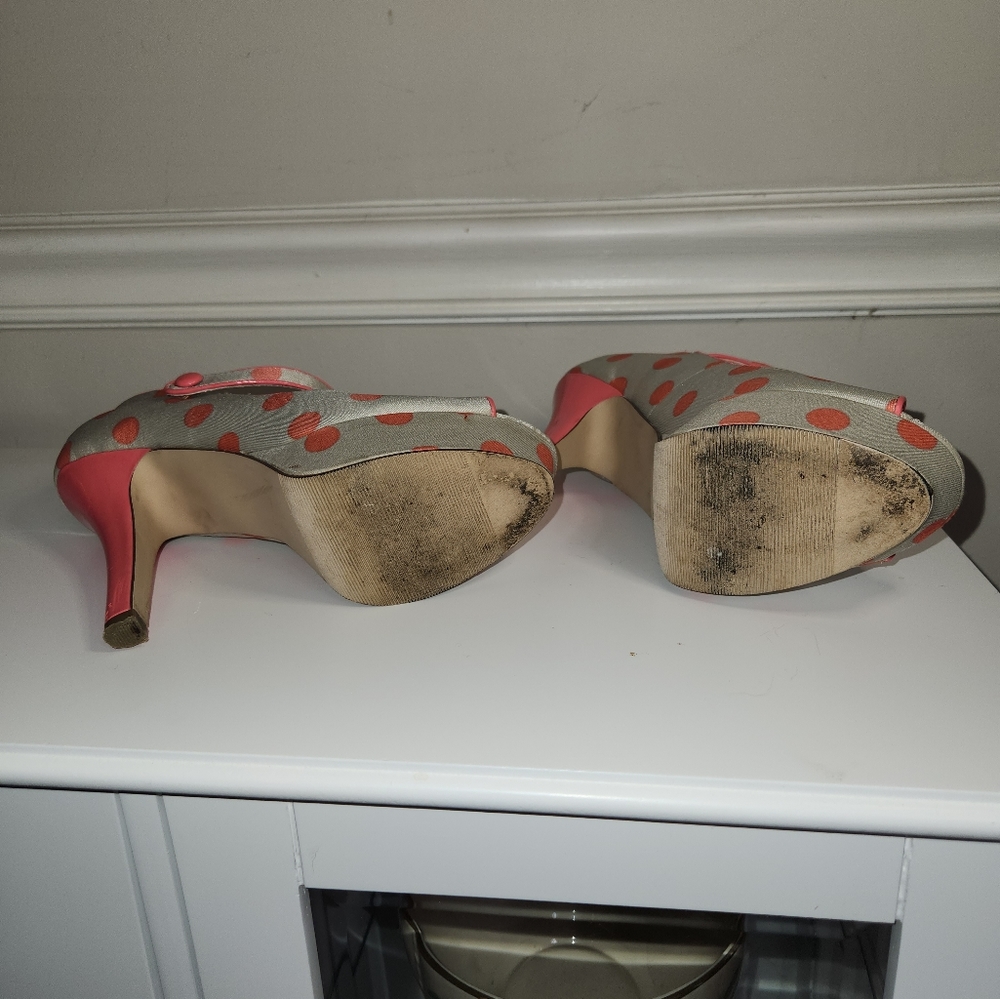 (SOLD) Madden Girl Lyons Coral Multi Heels - Picture 4 of 9